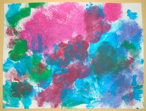 Coral Reef Sponge Painting