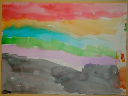 Sunset Beach - Watercolors